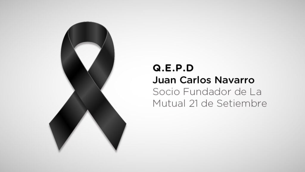 Juan Carlos Navarro, Socio Fundador de La Mutual 21 de Septiembre