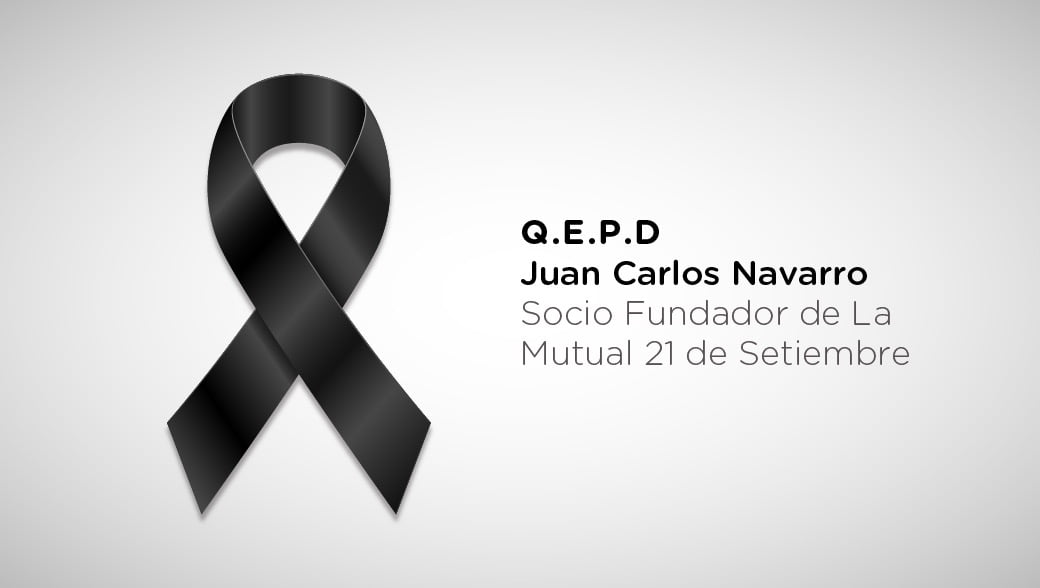 Juan Carlos Navarro, Socio Fundador de La Mutual 21 de Septiembre