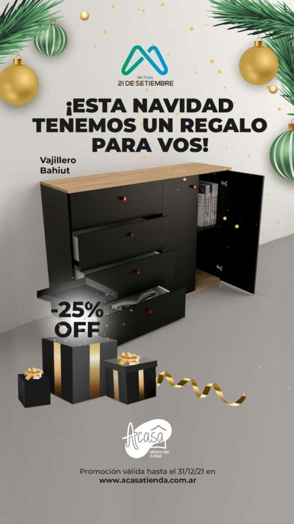 ¡Para estas fiestas encontrá el regalo ideal en Acasa de la mano de la mutual!