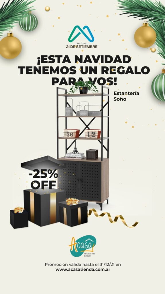 ¡Para estas fiestas encontrá el regalo ideal en Acasa de la mano de la mutual!