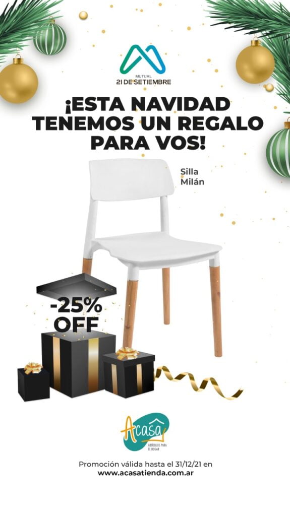 ¡Para estas fiestas encontrá el regalo ideal en Acasa de la mano de la mutual!
