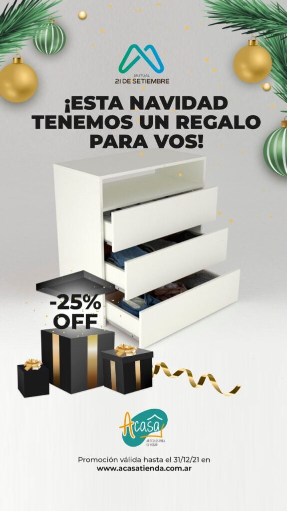 ¡Para estas fiestas encontrá el regalo ideal en Acasa de la mano de la mutual!