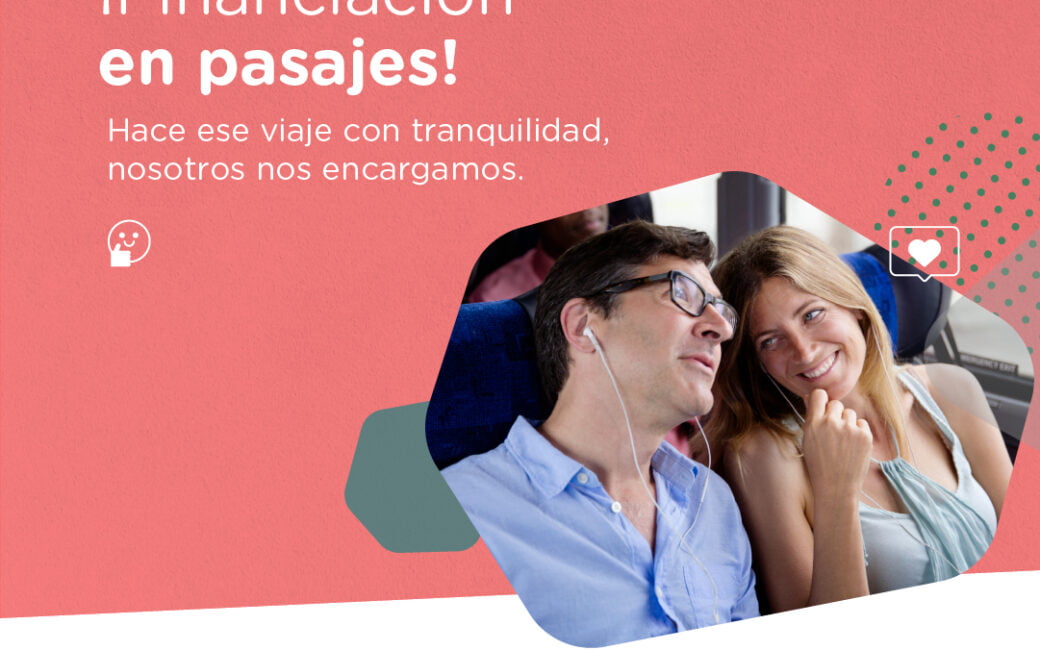 ¡Financiación en pasajes! Hace ese viaje con tranquilidad